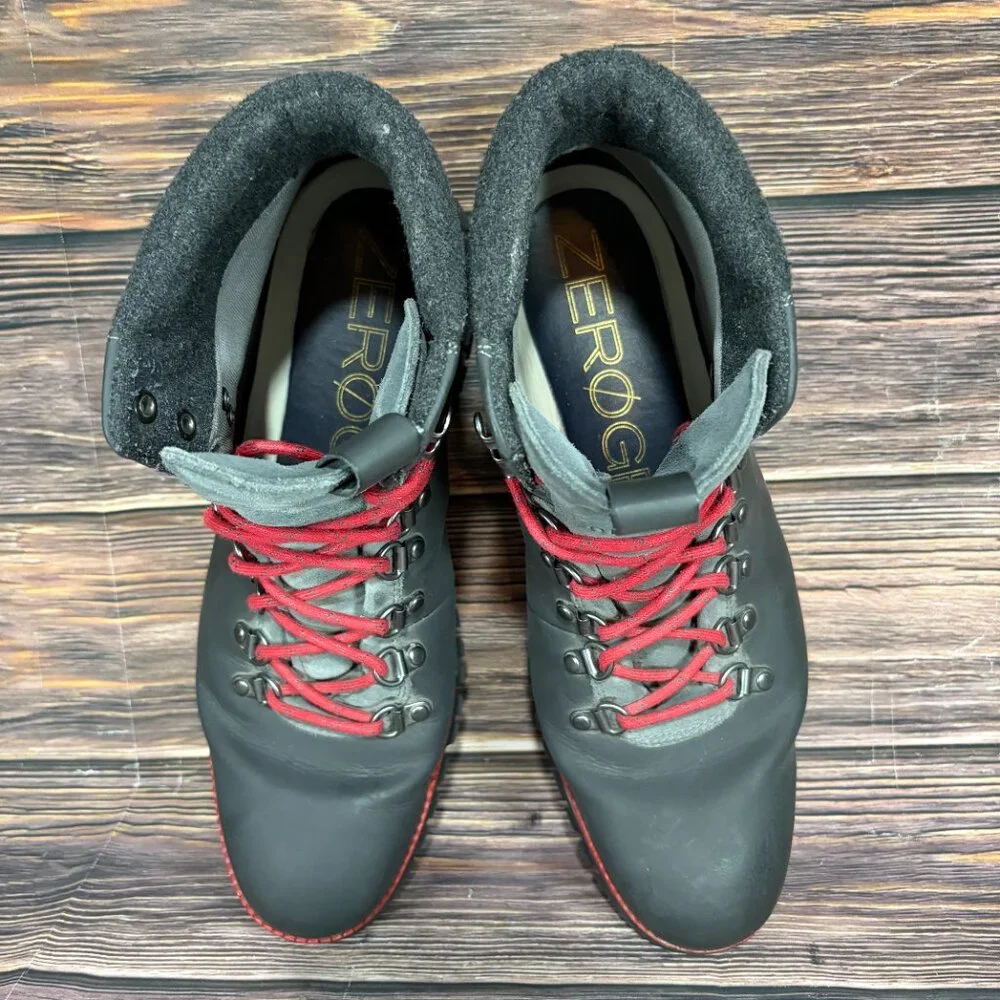Cole Haan ZeroGran Men's Dark Gray Red‎ Hiking Boots